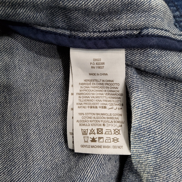 Boden Denim Ellen Tiered Shirt Dress Size 6R - Picture 10 of 12